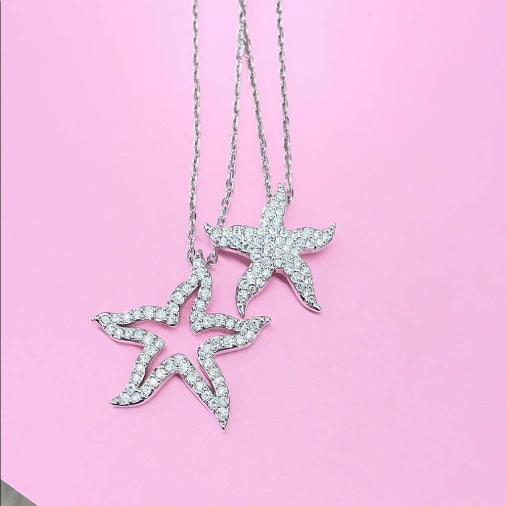 Swarovski Silver Starfish Necklace